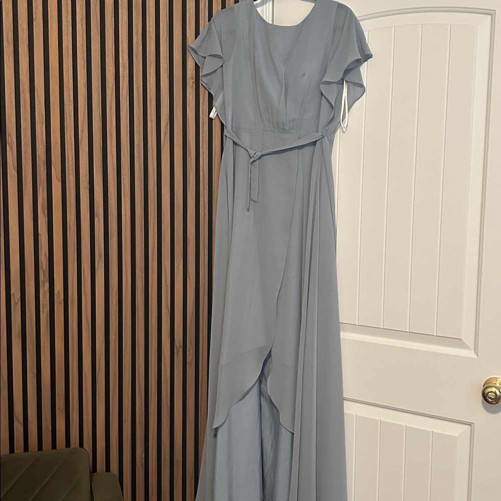 Elegant Blue Maxi Dress